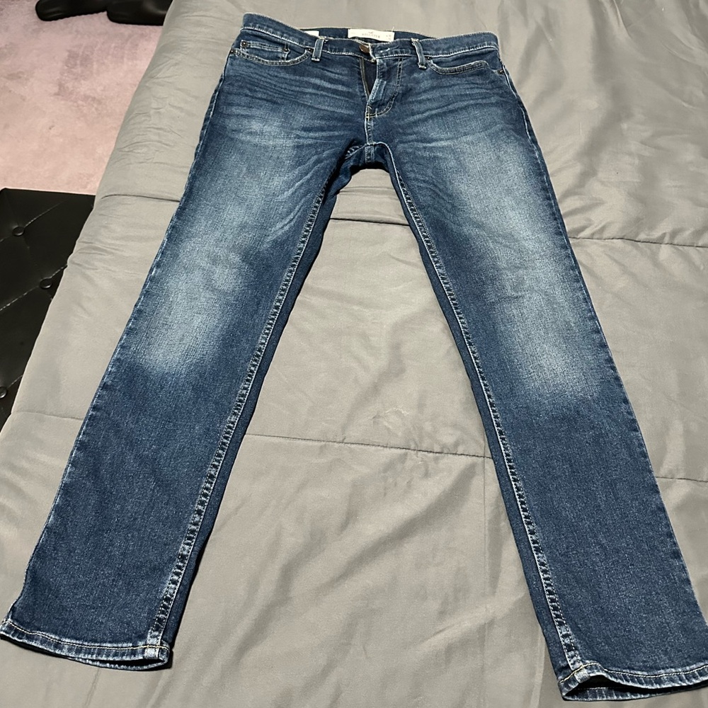 Men’s Hollister Skinny Flex Jeans Dark Blue 30x30